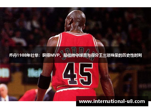 乔丹1988年壮举：获得MVP、最佳防守球员与得分王三项殊荣的历史性时刻